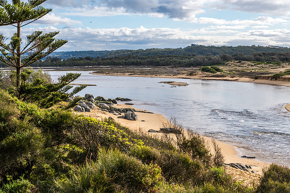 A cloud covered winters morning at Tuross Head