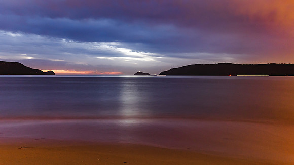 Overcast Cloudy Daybreak Seascape