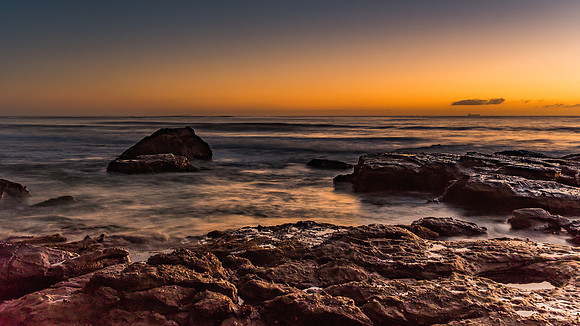 Rocky Sunrise Seascape