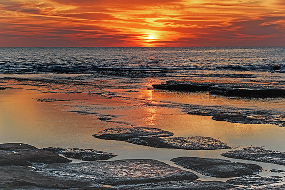 Rocky Sunrise Seascape