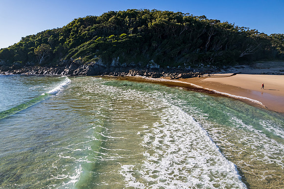 Elizabeth Beach Aerial Morning Seascape