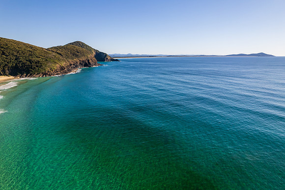Elizabeth Beach Seascape with Tea Tree runoff staining the water
