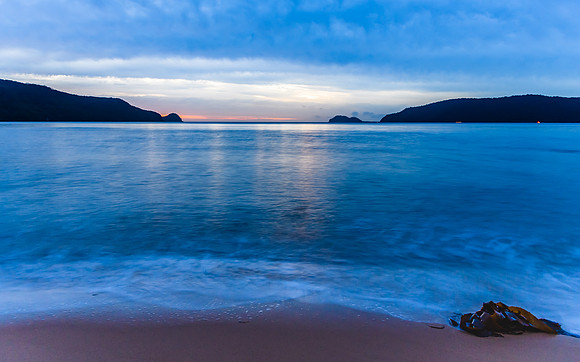 Overcast Cloudy Sunrise Seascape