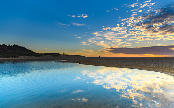 Cloud Reflections in the Lagoon