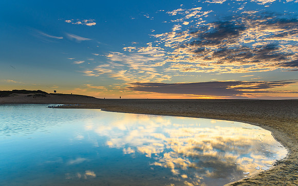 Cloud Reflections in the Lagoon