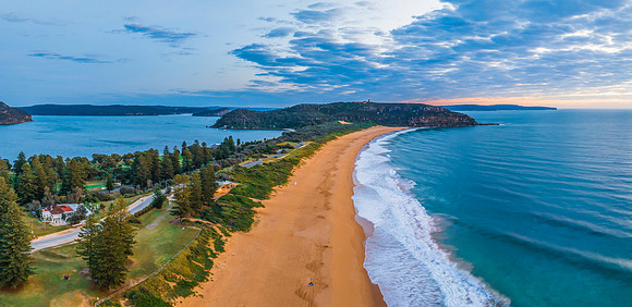 Sunrise with Barrenjoey Headland at Palm Beach