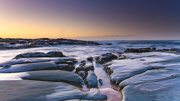 Sunrise Seascape and Rock Platform