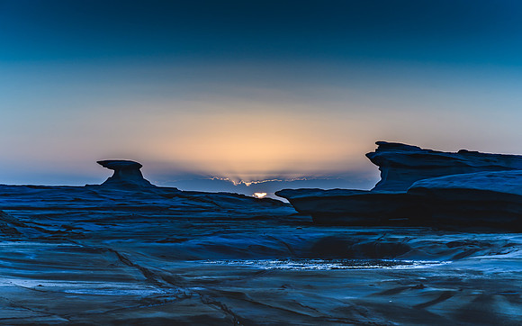 Sunrise and Rock Platform Landscape