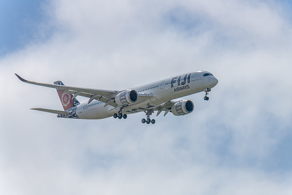 DQ-FAI - Airbus A350-941 - Fiji Airways Aircraft in the blue sky