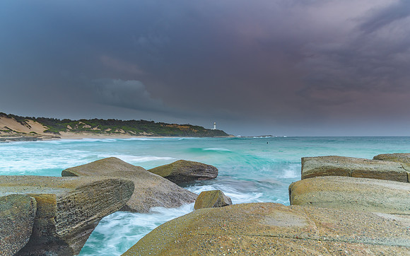 Rocky Seascape and Turquoise Sea