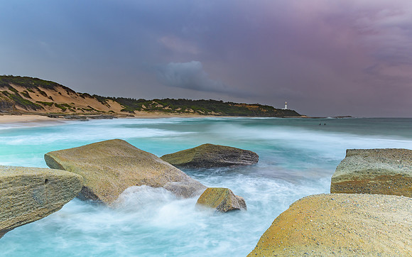 Rocky Seascape and Turquoise Sea