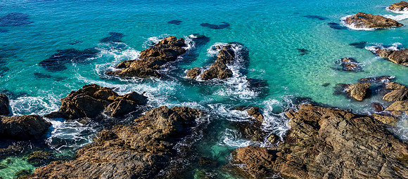 Burgess Beach Panorama Aerial Seascape