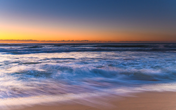 Capturing the Waves - Dawn Seascape