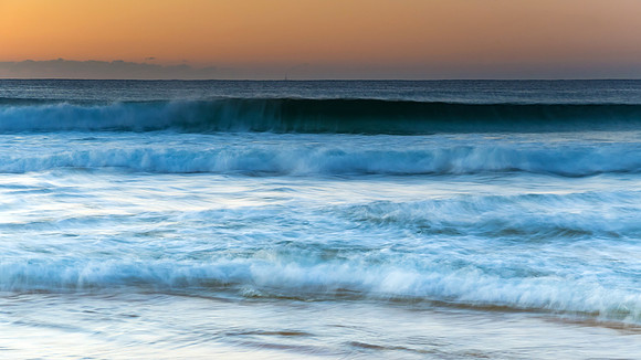 Sunrise Seascape and Waves