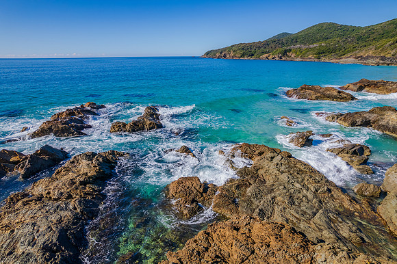 Burgess Beach Aerial Morning Seascape