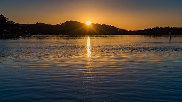 Sunrise Waterscape over the Bay