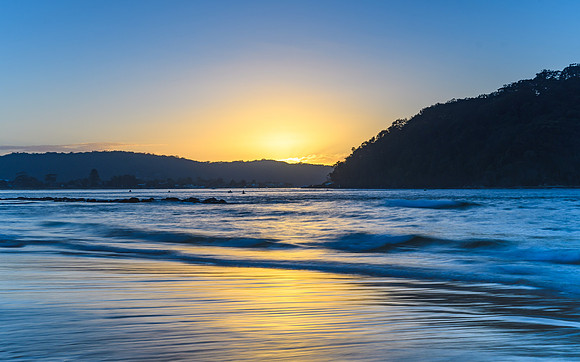 A Touch of Yellow - Sunrise Seascape