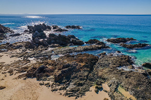 Burgess Beach Aerial Morning Seascape