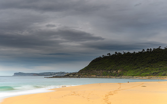 Overcast Morning Seascape and Headland