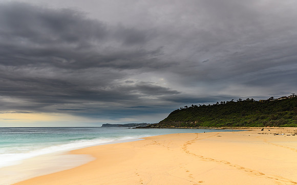 Overcast Winter Morning at the Beach