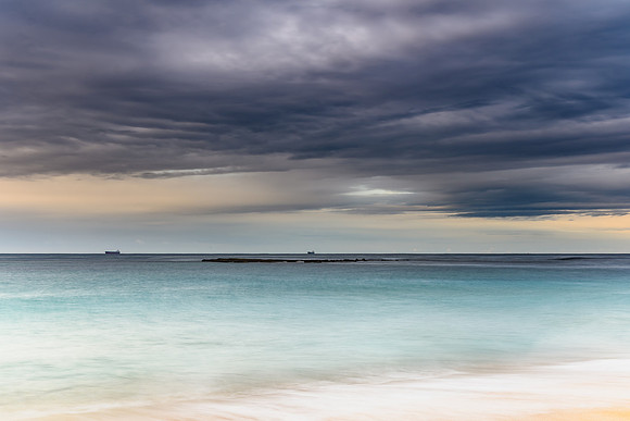 Overcast Winter Morning Seascape