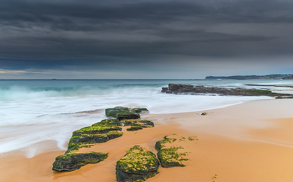 Overcast Morning  at the Beach