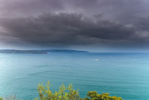 Central Coast Seascape with Clouds