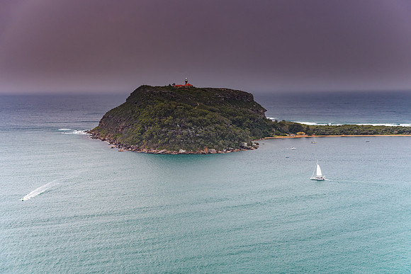 Barrenjoey Headland and boats