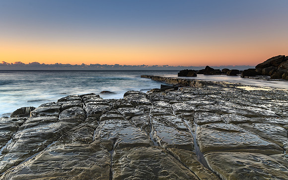 Tessellated Rock Platform and Seascape