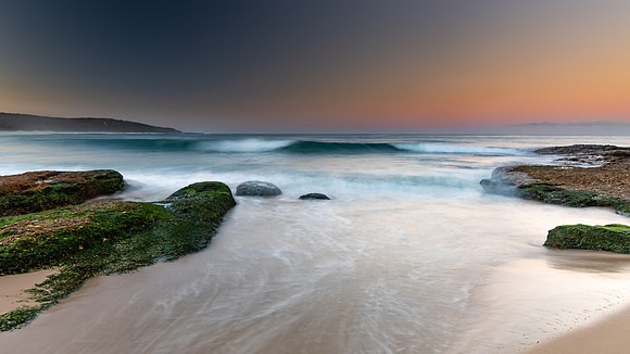 Rocky Sunset Seascape