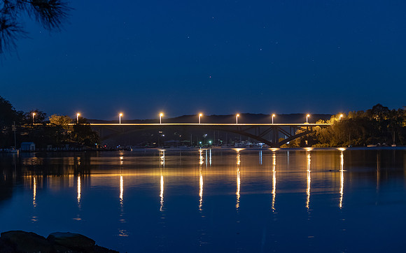 Rip Bridge and Waterscape at Night