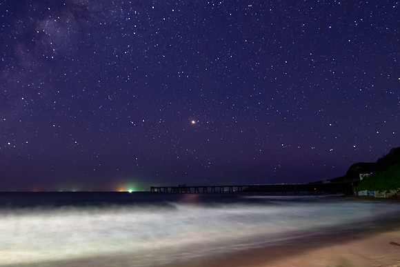 Starry Night Seascape
