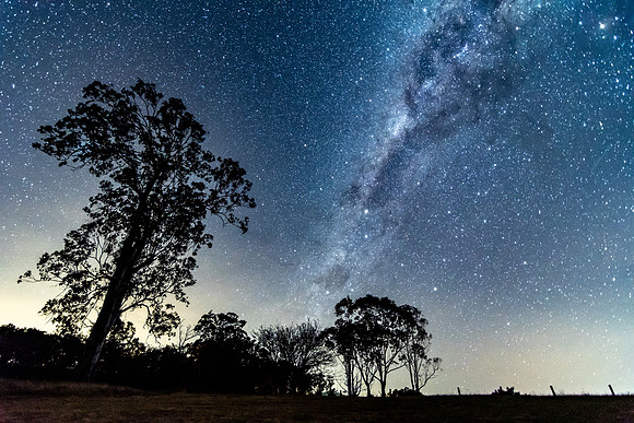 The Milky Way and Country Landscape