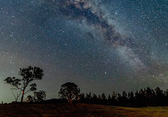 In the dark of the night the stars shone brightly
