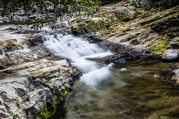 Small waterfall and stream