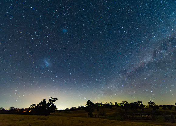 Milky Way and countryside