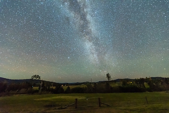 Milky Way and countryside