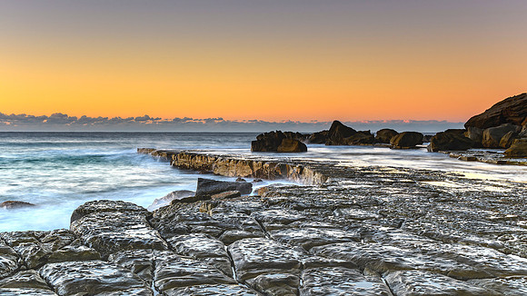 Tessellated Rock Platform and Seascape