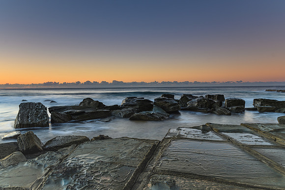 Tessellated Rock Platform and Seascape
