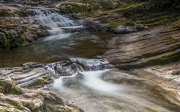 Cascading Water in the River