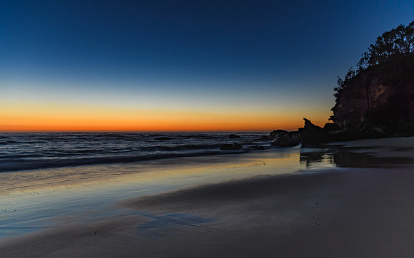 Clear Skies Dawn at the Beach