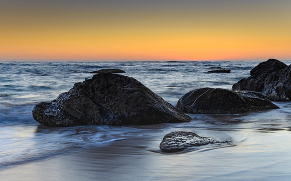 Clear Skies Sunrise Seascape