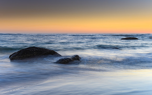 Clear Skies Sunrise Seascape