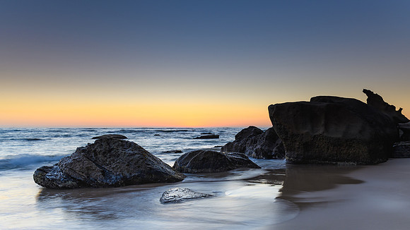 Clear Skies Sunrise Seascape