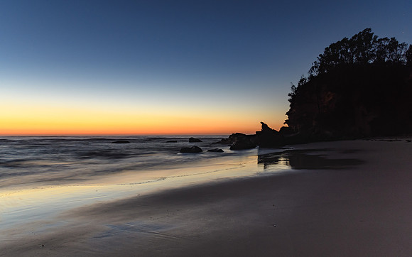 Clear Skies Dawn at the Beach
