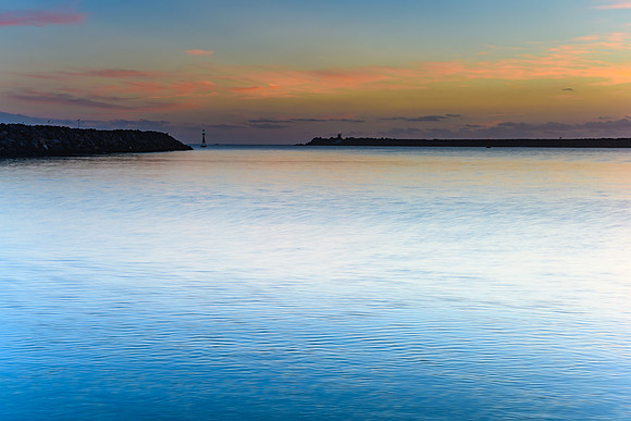 The Breakwalls Sunrise Seascape