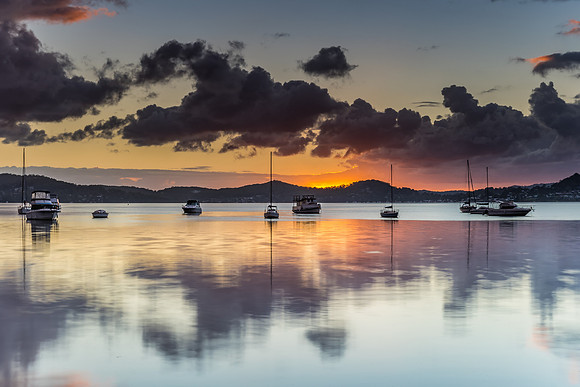 Clouds and Colour Morning Reflections Waterscape