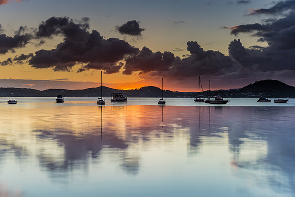 Clouds and Colour Morning Reflections Waterscape