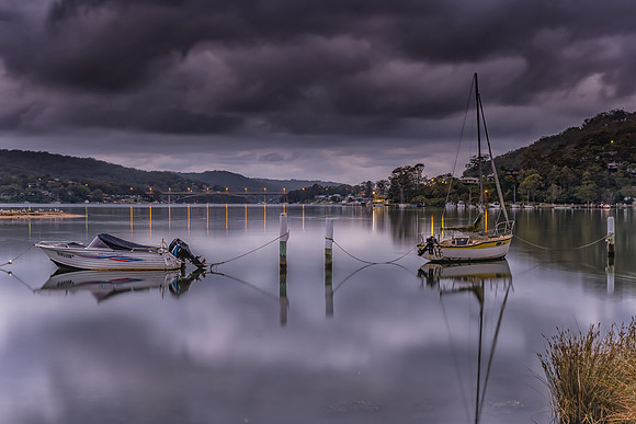 Early Morning Bay Waterscape