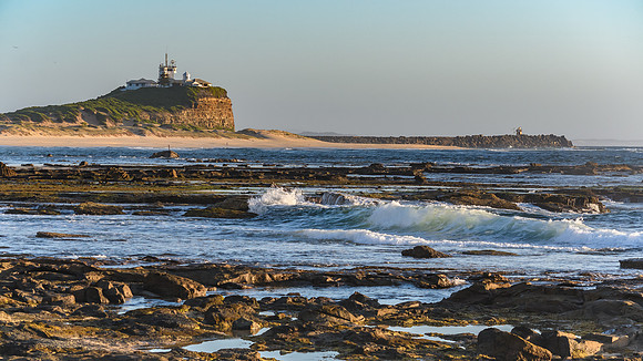 Nobbys Lighthouse Dawn Seascape